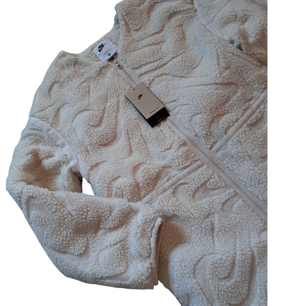 Nike LAST ONE Women's Loose Fit High-Pile Sherpa Fleece Jacket Coat XS NWT - Picture 5 of 8